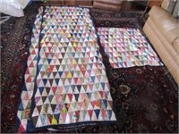 Handmade lap quilts and misc.