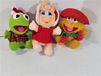Lot of Three Muppet Babies Stuffed Animals