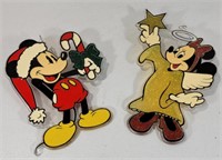 Vintage Mickey & Minnie Christmas Sun Catchers