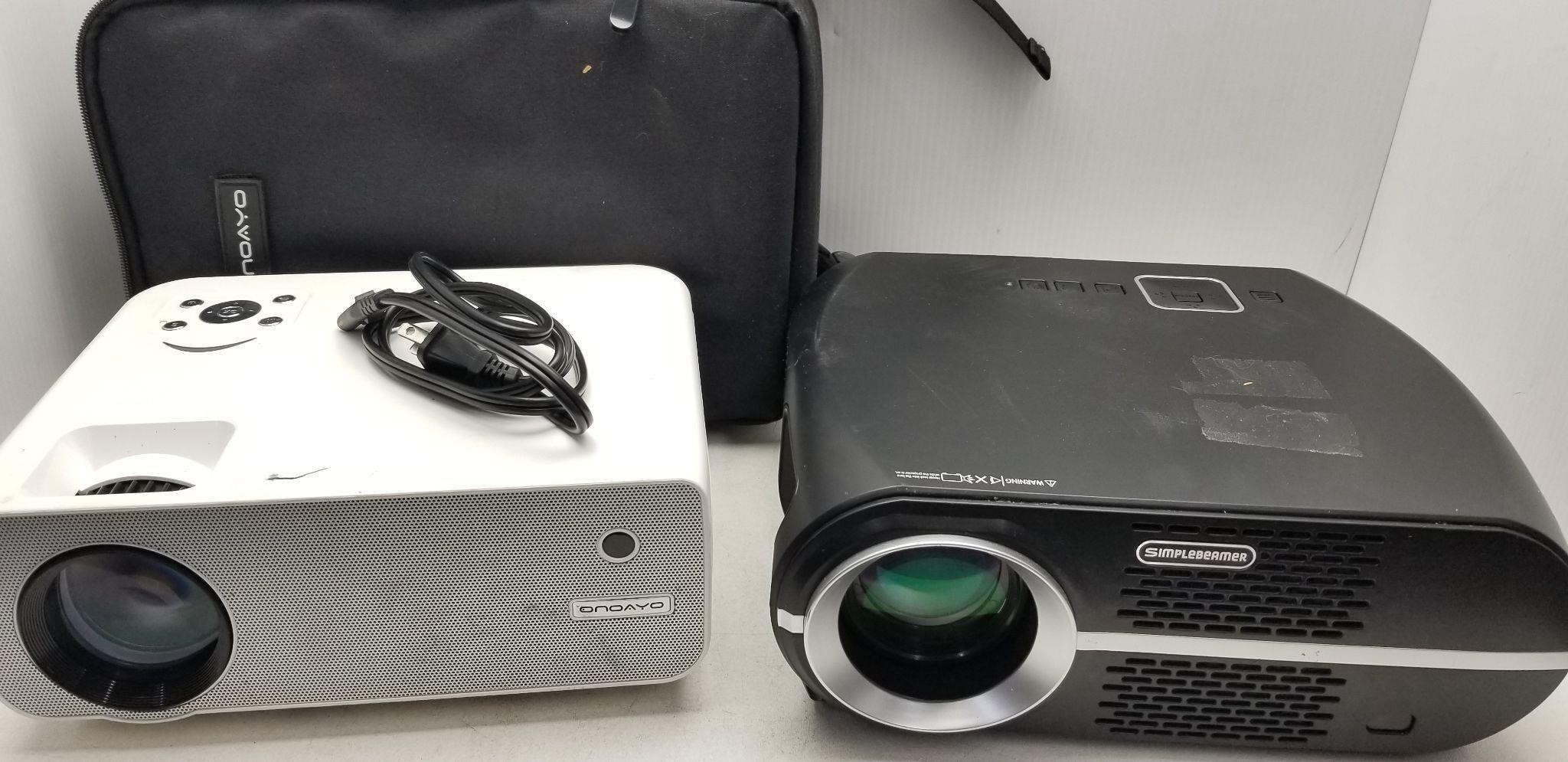 ONOAYO 1080P VIDEO PROJECTOR IN CASE