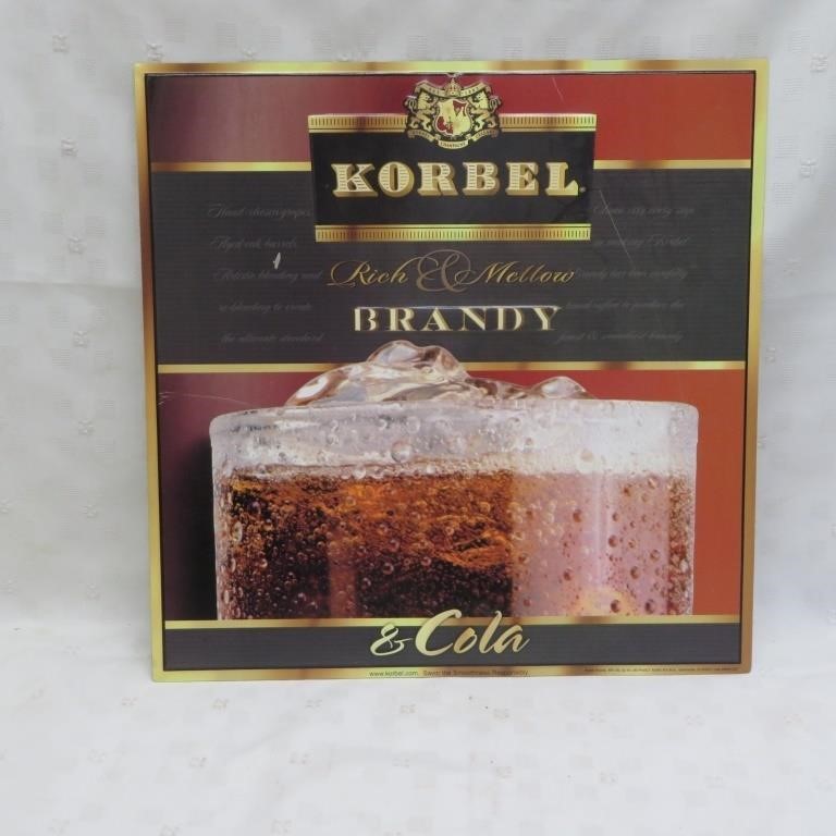 Korbel Brandy Tin - advertising