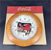 Vintage Style Coca Cola Clock NIB