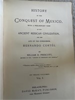 Antique Book - History of the Conquest of Mexico