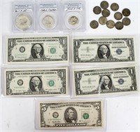 SILVER AND SILVER CERTIFICATES COINS AND CURRENCY
