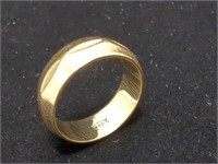 14Kt Gold Design Band, Ring is Size 5.5