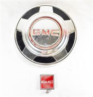 GMC HUBCAP & METAL HOOD EMBLEM CAR TRUCK GM