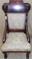 MAHOGANY NAILHEAD CHAIR