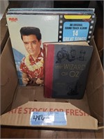 COLLECTION OF ELVIS RECORDS & WIZARD OF OZ