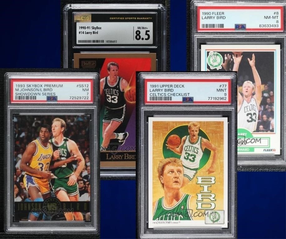 Random Larry Bird Graded Cards