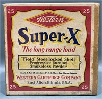 ANTIQUE WESTERN SUPER X 12GA SHOT GUN SHELLS