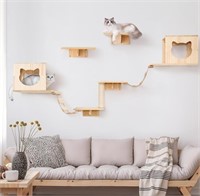 Cat Wall Shelves and Perches Furniture Set 9