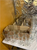 22- Assorted Clear Glass Coffee Cups