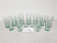 15 Assorted Coca-Cola Glasses (No Ship)