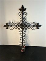 Metal Cross 16"W x 20"H