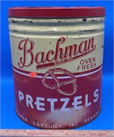 Vintage Bachman Pretzel Tin