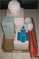 Lot of Snowball Candles- Pillar & Tapers Candles