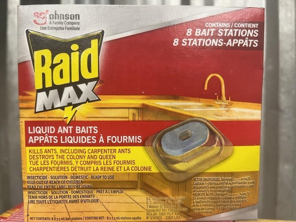 Liquid Ant Baits RAID MAX PK/8