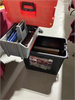 PORTABLE WORK BOX WITH CONTENTS