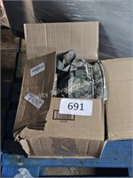 box of military items