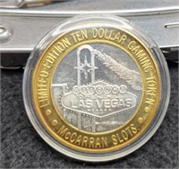 $10 Las Vegas Silver Gaming Token