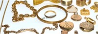 Vintage Gold Filled Lockets Rings Bracelets +++