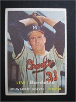 1957 TOPPS #208 LEW BURDETTE BRAVES