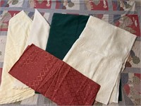 Assorted table linens