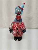 Heavy Murano Glass Clown Decanter