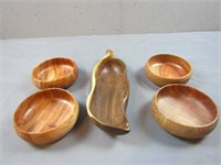 Wooden Chip & Dip Set