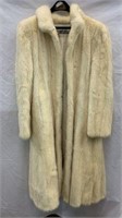 Hillis Ivory Full Length Fur Coat