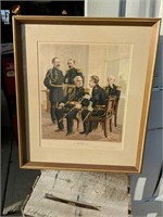 1885  Officers General Staff Lithograph