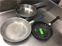 HD S/S Sauce Pan & (2) Aluminum Frying Pans (8.5"