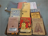 BOOKS - STUNT AND PLAY BOOKS - MOSTLY 30'S & 40'S