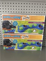 (2) Pets at Play 14in Bone Treat Game