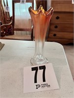 Vintage Marigold Carnival Glass Vase(LR)