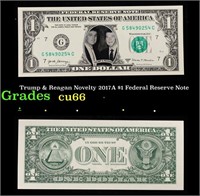 Trump & Reagan Novelty 2017A $1 Federal Reserve No