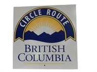 CIRCLE ROUTE BRITISH COLUMBIA S/S ALUMINUM SIGN