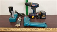 Makita & Ryobi Cordless Drills W/ Chargers &