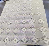 Crochet table cloth, 72" X 76"