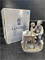 LARGE LLADRO 'THE PUPPET PAINTER' FIGURE WITH BOX