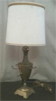 Brass Color Lamp, Approx. 33" Tall