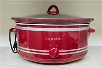 Red 7qt Crock Pot Slow Cooker Model SCV 702-NP