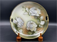 9.5" VIntage china plate with gold trim