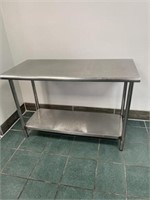 Stainless Steel Table    SS undershelf 49.5W