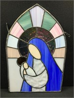Stained Glass Woman and Child