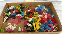 Assorted plastic action figures