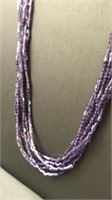 Himalayan Bead Necklace Purple