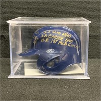 Denny McLain Signed Detroit Mini Helm