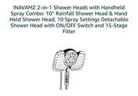 INAVAMZ 2-in-1 Shower Heads with Handheld Spray
