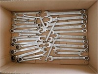 box of Stanley hand tools